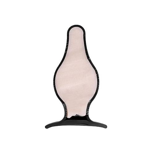 Erotist Spade Anal Plug, M , Silekspan, siyah, 10 cm