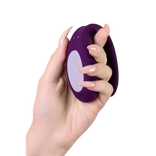 Satisfyer Double Joy Connect App Violet iftler in Vibratr, silikon, mor, 18 cm