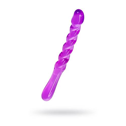 A-Toys by TOYFA ift tarafl Jel Dildo Tanza, TPE, mor, 27,5 cm