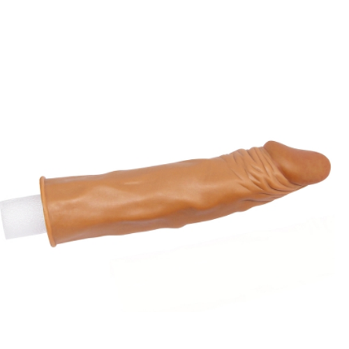 X-Tender 5 CM Dolgulu Realistik Penis Kılıfı Uzatmalı Prezervatif Dildo
