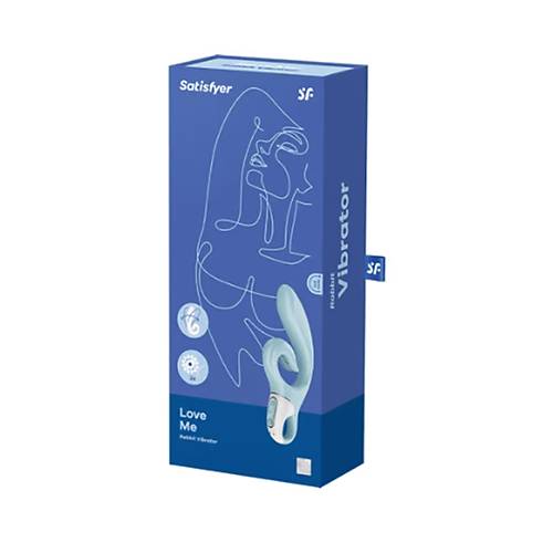 Satisfyer Love me Tavan vibratr Sev beni, silikon, mavi