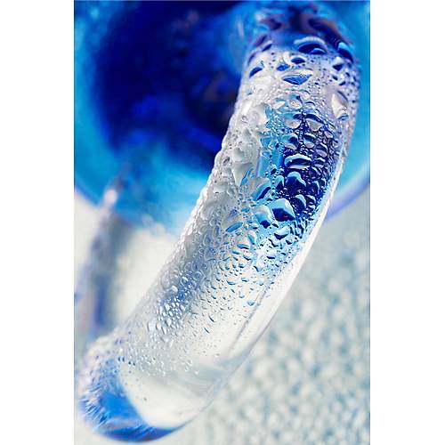 Sexus Glass anal klf, cam, mavi, 16 cm,  3,5 cm