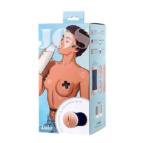 JOS LULU ift Tarafl Masturbator , TPR, Ten, 14,5 cm