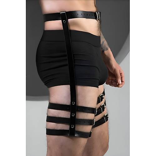 Erkek Jartiyer Harness, Seksi Erkek Fantezi Giyim - APFTM170