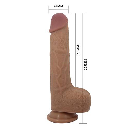 Soft Silikon Vibratr Titreimli leri Geri Hareketli Penis