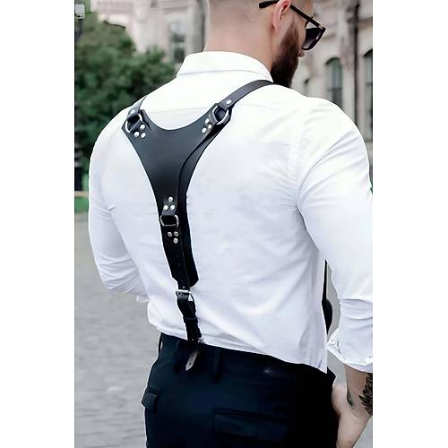 Deri Erkek Srt Kemer, Erkek Harness, Erkek Gmlek Kemeri - APFTM130