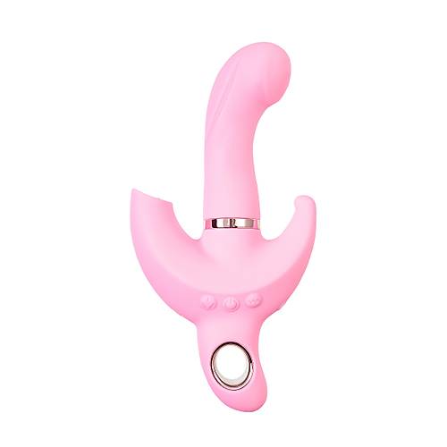 Klitoral uyarcl vibratr JOS Twistme, silikon, pembe, 19,5 cm