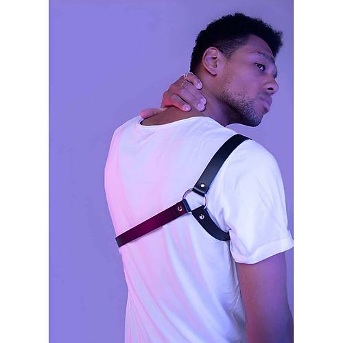 apraz Kol Detayl Erkek Deri Harness - APFTM3