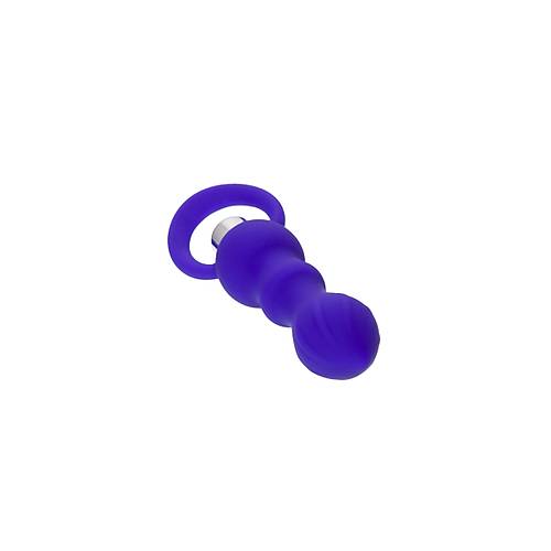 ToDo by RED Curvy Anal Plug, silikon, mor, 14 cm,  3,2 cm