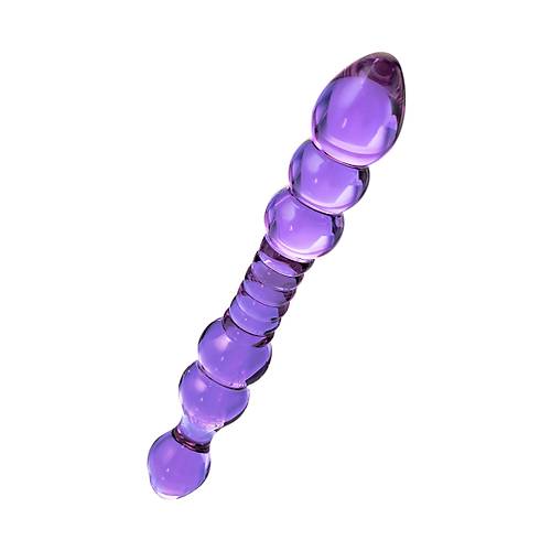 ift tarafl yapay penis Sexus Glass, cam, pembe, 22,5 cm