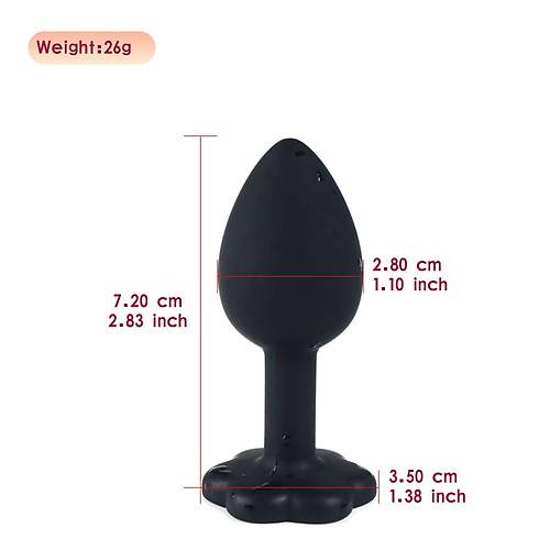 7 CM Anal Seks �zel Vantuzlu Anal Plug Prostat Mast�rbat�r