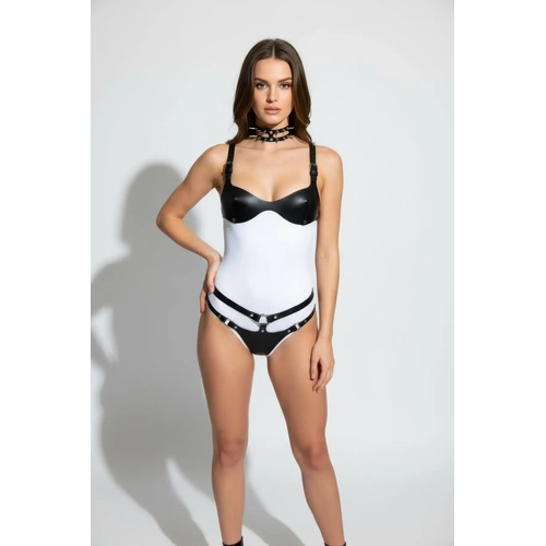 Siyah Harness Tak�m Deri Z�mbal� Boyunluklu - APFT1298