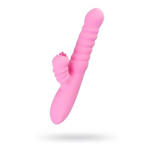 JOS Lixy Vibratr, Yukar ve Aa Fonksiyonlu, Silikon, Pembe, 23 cm