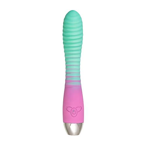 Flovetta Azalia Kavisli Balkl Silikon Vibratr  Mint Pembe, 20,5 cm