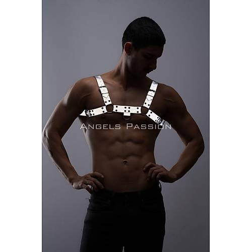 Karanlkta Parlayan - Reflektrl Erkek Gs Harness, Erkek Partywear - APFTM149