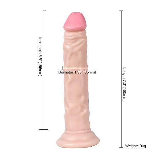 Naturo 19 CM Testissiz Et Dokusu Sper Realistik Anal Penis Dildo