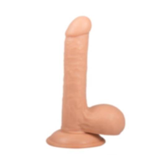 19 Cm Vantuzlu Ger�ek�i Ten Dokusunda S�per Yapay Dildo Penis