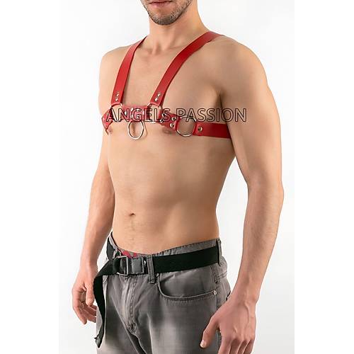 Deri Gs zeri Seksi Erkek Harness - APFTM52