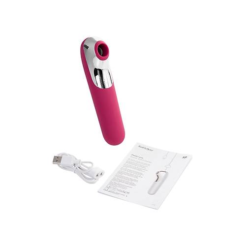 Satisfyer Dual Love Pink Vakum Klitoral Uyarc Vibratr, Silikon, Krmz, 16 cm