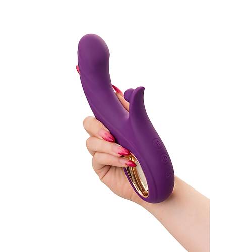 JOS Julli Yukar� ve A�a�� i�levlerine sahip titre�imli silindir, silikon, mor, 20,5 cm