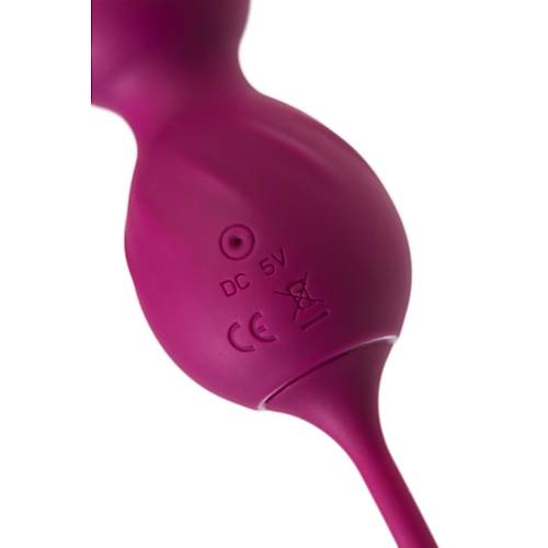 Vaginal balls L'Eroina Moussy, silicone, burgundy, 17 cm