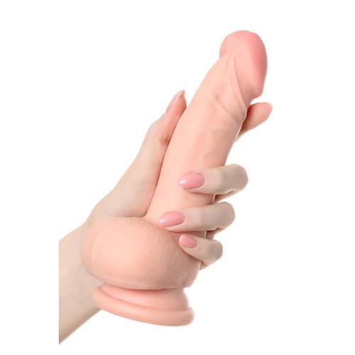 RealStick Elite Nathan'n gereki yapay penis, TPR, plak, 18,5 cm