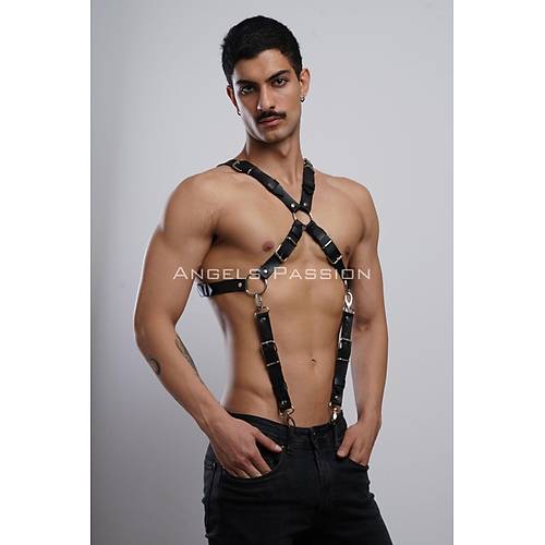 k Erkek Gmlek Kemeri, Erkek Pantolon Asks, Deri Gs Harness - APFTM84