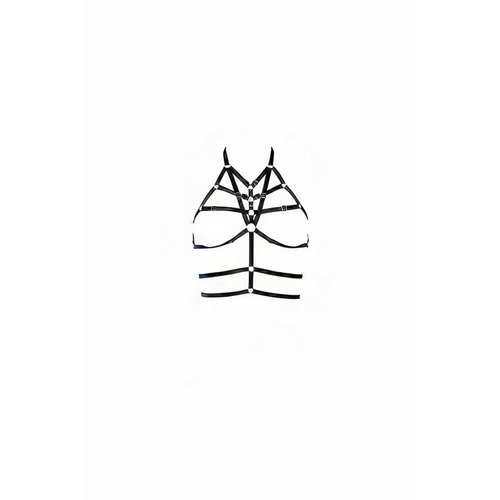 Siyah G���s Harness Deri Boyundan Ba�lamal� - APFT349