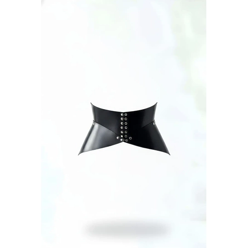 Siyah Kad�n Kemer Korse Tipi Geni� Metal Delikli - APFT873