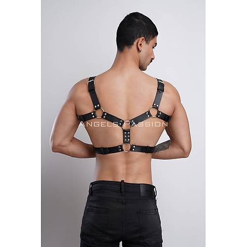 Erkek Deri Gs Harness, Erkek Parti Akseuar, Partywear - APFTM78