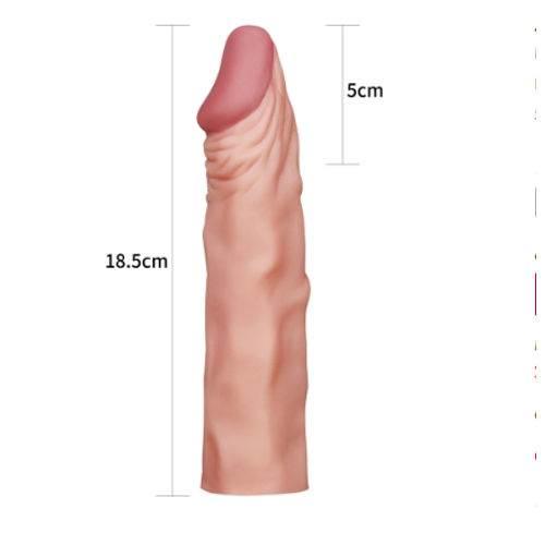 X-Tender 5 CM Dolgulu Realistik Penis Klf Uzatmal Prezervatif