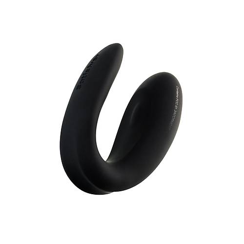 Satisfyer Double Fun Black iftler in Mini Vibratr, silikon, siyah, 18 cm