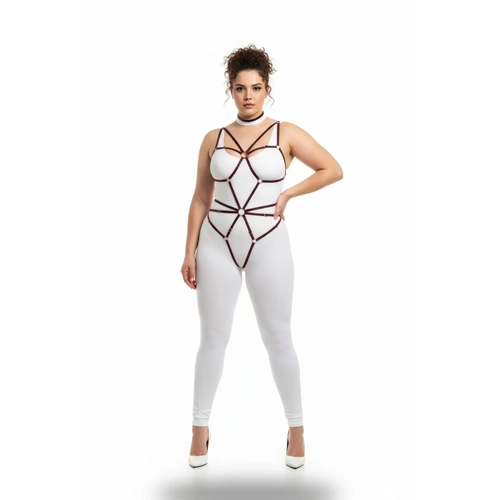 B�y�k Beden Siyah Kad�n Lastik Harness Halka Detayl� �zel Tasar�m - APFT338