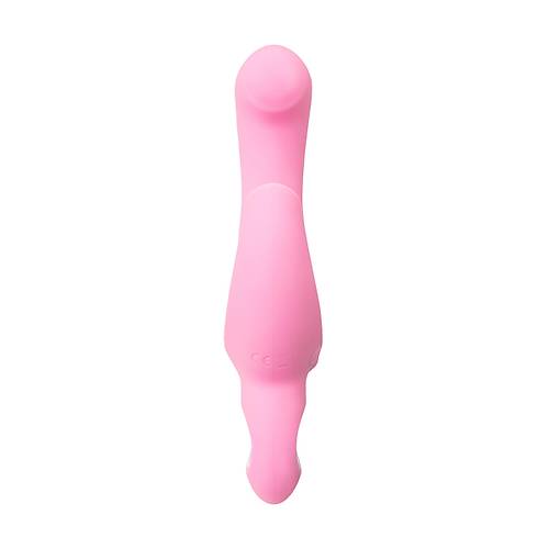 Klitoral uyarcl vibratr JOS Twistme, silikon, pembe, 19,5 cm