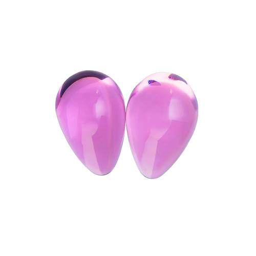 Sexus Glass Vajinal Toplar, cam, pembe,  2,7 cm
