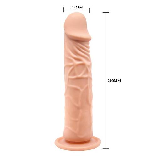 Gl Vantuzlu Damarl Soft Realistik Penis Anal Dildo Vibratr