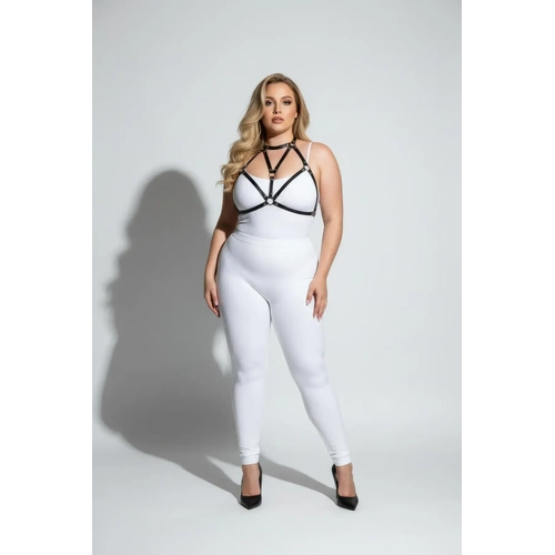 B�y�k Beden Siyah Kad�n Deri G���s Harness Fantazi Aksesuar� - APFT244