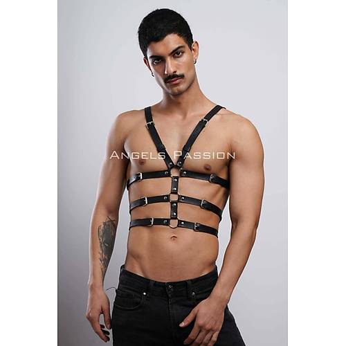 Erkek  Giyim Seksi Fantazi Giyim - Erkek Deri Fantazi Giyim - Seksi Erkek Deri Harness - APFTM38