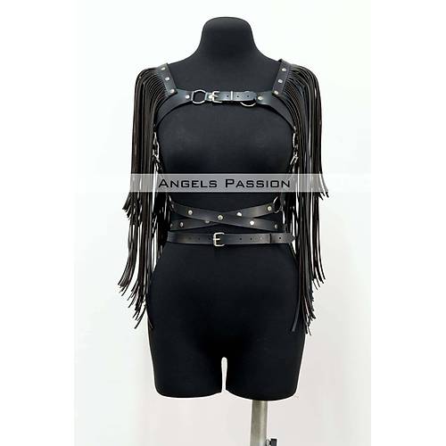 Pskl Detayl Deri Gs Harness, Deri Harness Pskll Ceket - APFT999