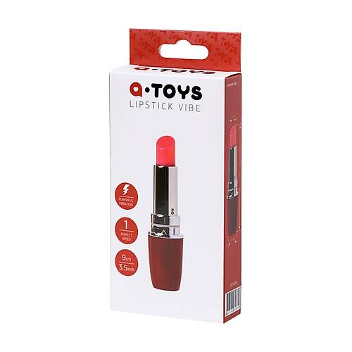 A-Toys by RED Ruj Mini Vibratr, ABS Plastik, Krmz, 9 cm