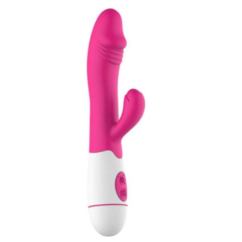 20 Titreimli Anal ve Vajinal Vibratr ift Motorlu G-Spot Pembe