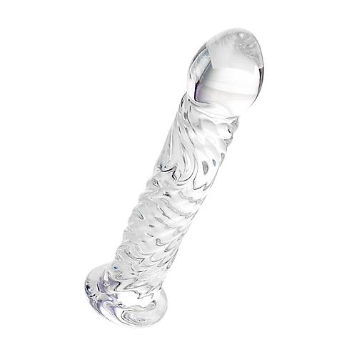 Sexus Glass Cam Dildo, effaf,16,5 cm