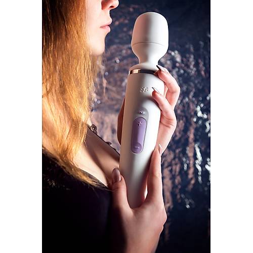 Satisfyer Wand-er Woman Vibratr, ABS plastik, beyaz, 34 cm