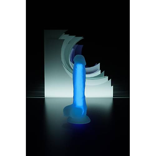 Beyond by RED  Bruce Glow Gece Parlayan Dildo, Silikon, effaf, 22 cm