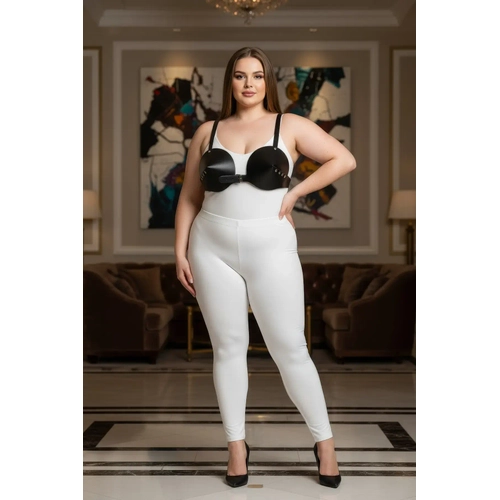 B�y�k Beden Siyah Kad�n Harness Tak�m Deri B�stiyer V�cut Aksesuar� - APFT250