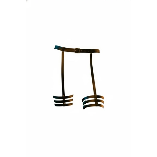 Siyah Jartiyer Harness Deri Tokal� Bacak Aksesuar� - APFT129