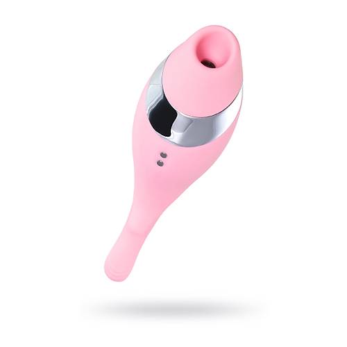 Flovetta by RED DAHLA ok Fonksiyonlu Vakum Vibratr, Silikon, Pembe, 14 cm