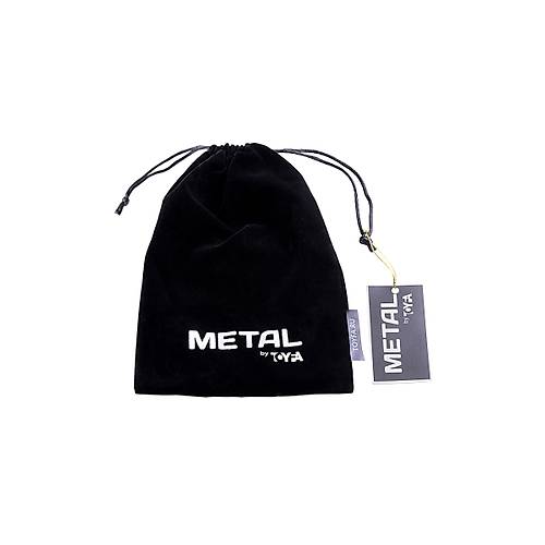 Metal by TOYFA Anal Plug, minyon, metal+ Faux Krk, gm, siyah at kuyruu