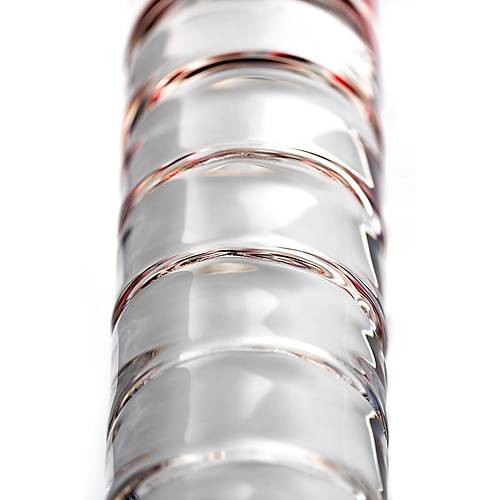 Sexus Glass ift Tarafl Cam Dildo, effaf, 22 cm