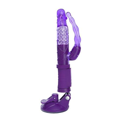 A-Toys by RED  Anal-Vajinal Vantuzlu Vibratr, mor, 22 cm